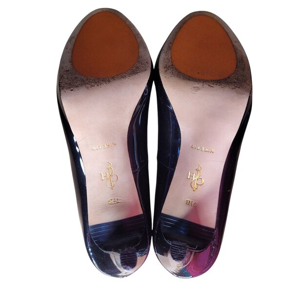 Cole Haan Black Patent Heels Chelsea Stiletto 3.75" Heel Sz 7.5 - Picture 10 of 10